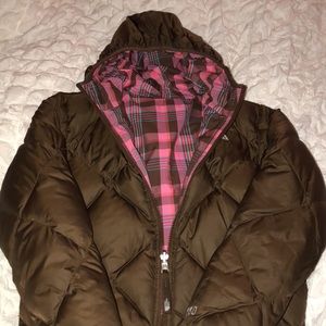 Girls reversible NORTH FACE jacket 10/12